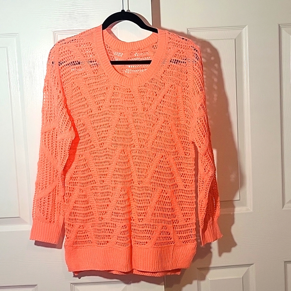 Peach knitted sweater